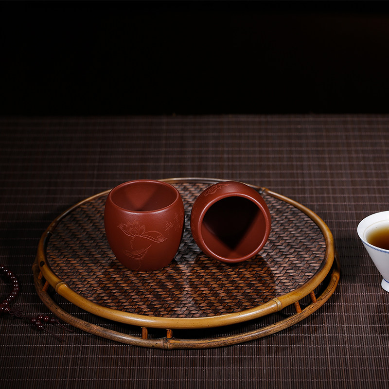 宜兴紫砂杯主人杯全纯手工大红袍单杯功夫茶杯茶具茶碗口杯紫沙杯