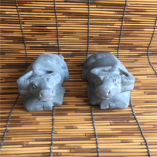 石牛摆件石雕青水卧牛生镇牛水牛黄牛斗牛肖宅招财风石雕刻石头牛
