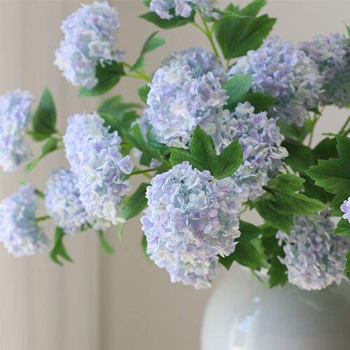 绣端3头木高球花真花雪球花雪绣球花假仿客厅家居花艺摆件装饰