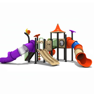 25室外滑梯秋千组合大小型户外儿童秋千滑滑梯游乐设备塑料溜滑梯