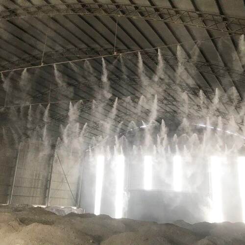 工地围挡喷淋喷雾系统厂房车间料仓除尘降温设备雾桩森高压造雾