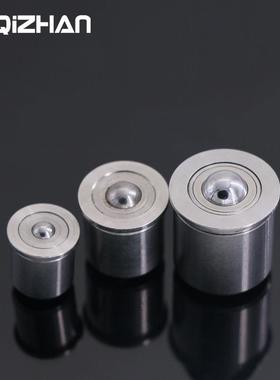 带柱塞功能球头钢珠滚轮压入式BCHP14 18 22万向球源头工厂