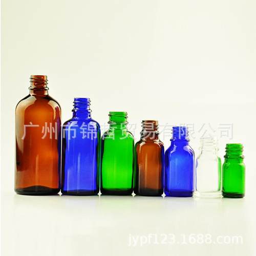 特价 YB整箱茶色 透明 绿 蓝色精油瓶棕色玻璃分装瓶10ml30ml50ml
