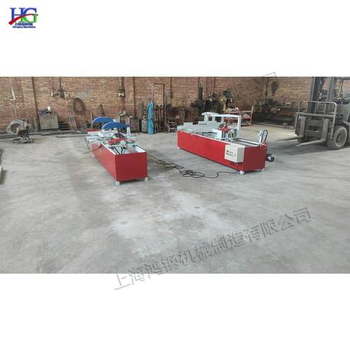 自动双端截料裁板齐头锯 方木托盘下料修边锯 多段木材断料切割锯