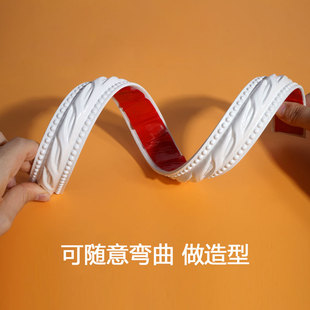 软石膏吊顶压边相框穿衣镜子包边条 饰条pvc自粘线条 欧式 镜边框装