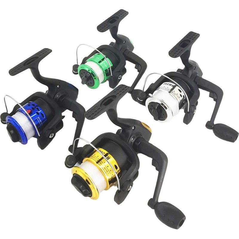 金属冰钓轮微铅筏钓轮迷你小鼓轮路亚筏竿轮水滴轮海杆鱼轮海竿