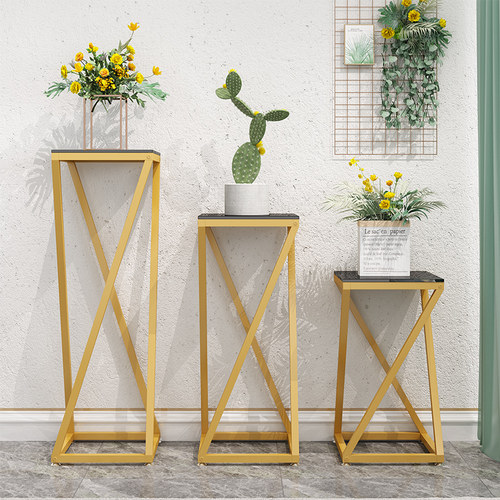 花架子多层室内铁艺客厅简约绿萝单个落地式防水花架北欧