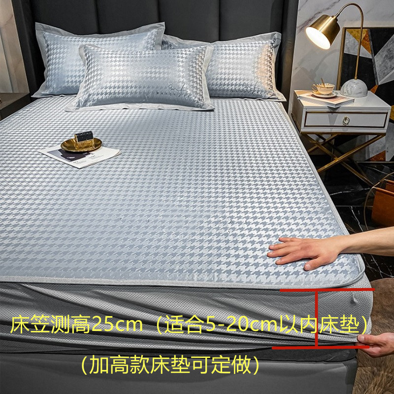 定制任意尺寸床笠款冰丝席1.8榻榻.凉席2/2.7拼接床2米床上下41.9