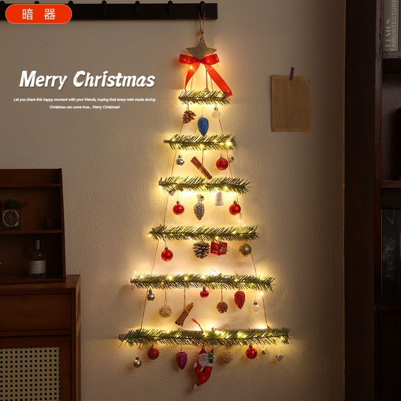 圣诞节christmas装饰墙面发光圣