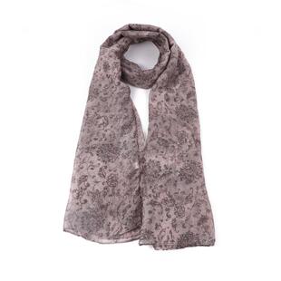 春秋巴厘纱围巾女小碎花薄款 包头头巾女士穆斯林丝巾保暖披肩纱巾