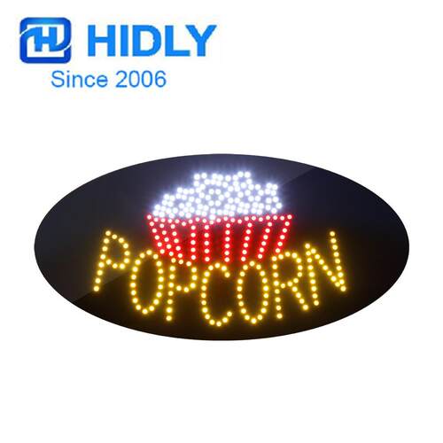 跨境出口爆米花LED招牌营业招牌LED POPCORN SIGN