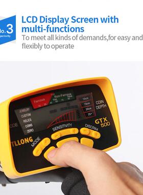 跨境 电商 地下金属探测器 户外金属寻找 GTX500