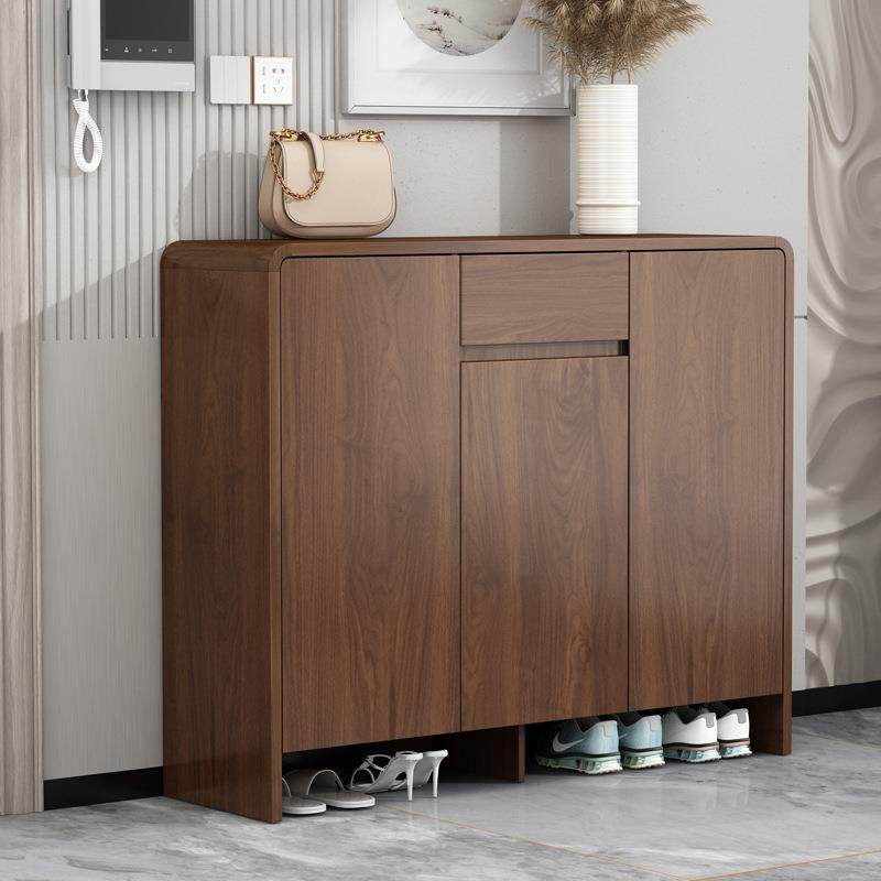 鞋柜家用大容量门口中式实木色入户玄关柜多功能客厅门厅柜储物柜