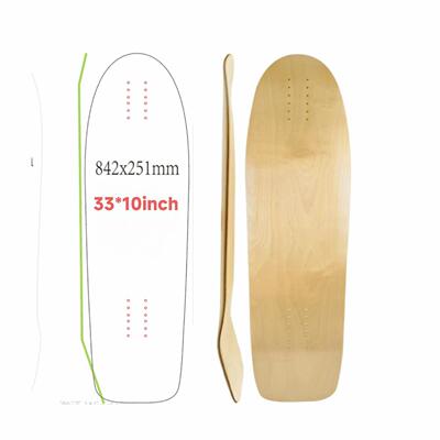 专业滑板 陆冲板面33*10inch 加拿大枫木材质 大尺寸双翘板可调
