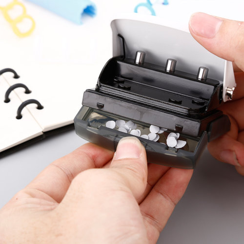 活页三孔多孔打孔器手帐B5笔记本A5内芯DIY装订打洞机器6/9孔19mm