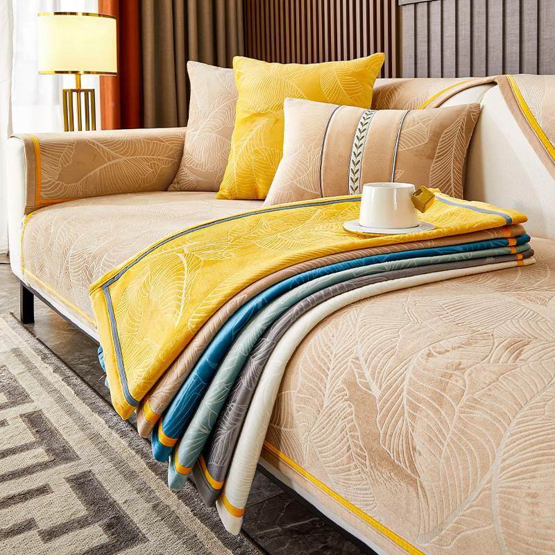 荷兰绒沙发垫子四季高级感皮沙发套罩防滑坐垫扶手盖布巾,居家布艺,一次性防尘罩,淘宝优惠券,粉丝福利购,淘宝优惠卷