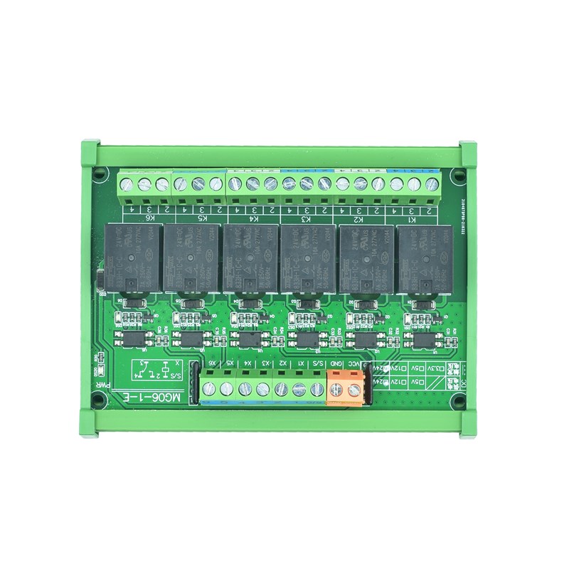 继电2片组光耦隔离模块中间3.3v/5v/1器v/24v单模机plc输出放大板