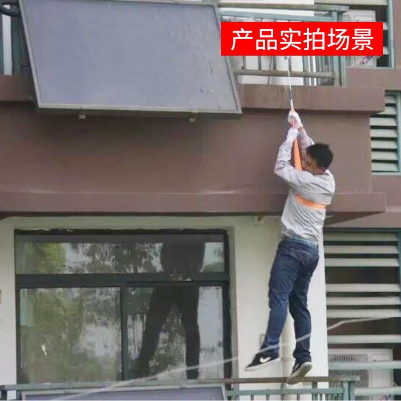 逃生缓降器高楼火灾应急逃生绳索钢丝芯防火救生绳高层逃生装备