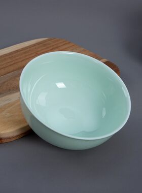 鲁青瓷家用吃饭碗骨瓷中式陶瓷餐具套装淄博陶瓷4.8/6英寸泡面