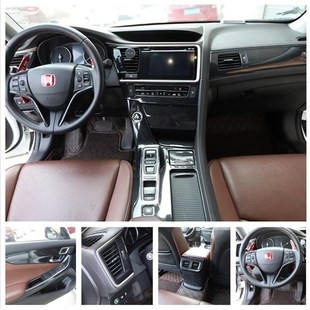 桃木中控排挡面板 适用于14 改装 思铂睿碳纤维内饰贴 方向盘 17款