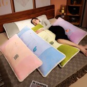 夏季 可拆洗冰豆豆长条枕抱枕女生夹腿睡觉枕头孕妇靠枕床上大靠背