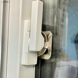 加厚款铝合金门窗月牙锁 推拉玻璃移门老式锁扣 平移窗户搭扣配.