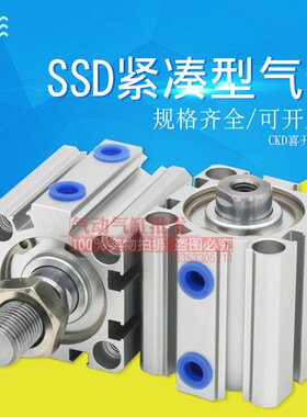 SSD2-L-100D-5-10-15-20-25-30-40-50-60-75-N喜开理超紧凑型气缸