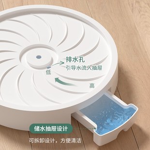 德国花盆托盘带轮可移动大号塑料加厚承重万向轮滚轮透气接水底座