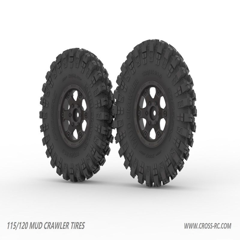 CROSSRC MUD 115/120泥地胎 1套4个 送尼龙夹胎轮毂