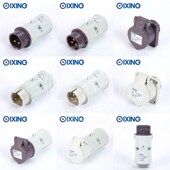 32A QX629 642 25V低压工业插头2芯 643 637 3芯16A 636 20V 630