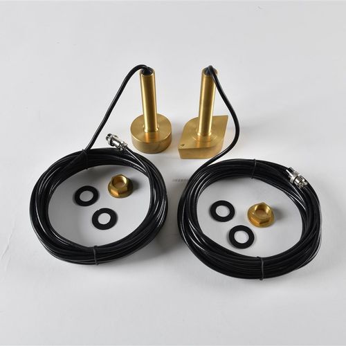 船用测水仪探头彩色测深仪探头鱼探器探头 传感器换能器 圆型船型