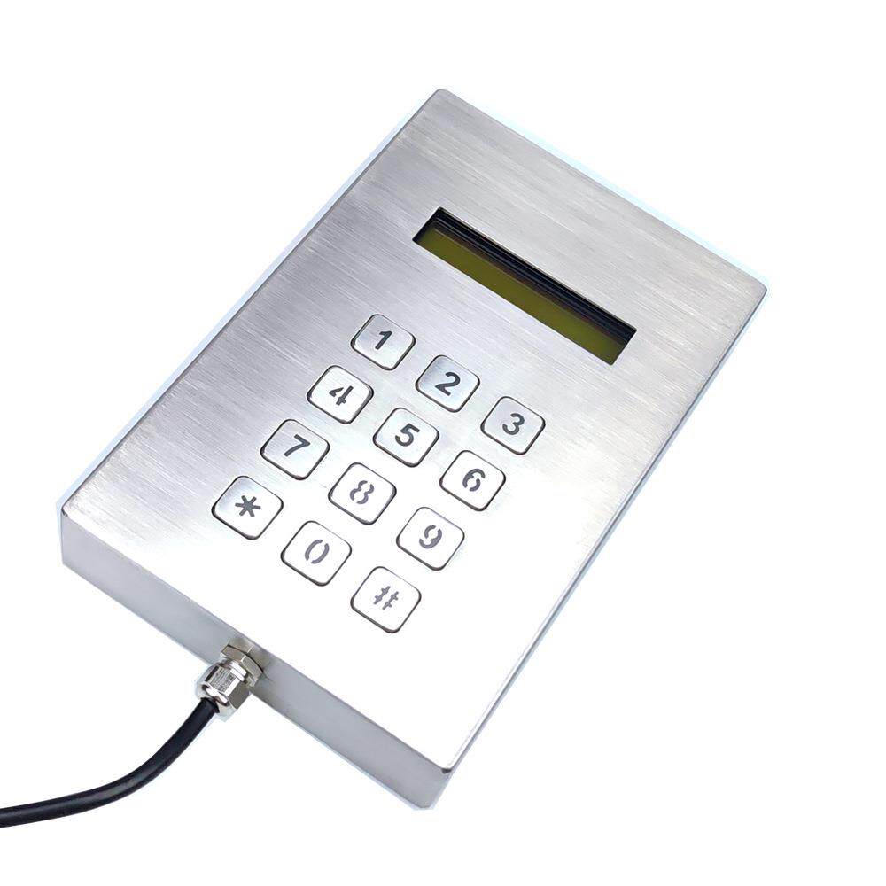 【厂家直销】金属不锈钢|带显示屏金属键盘 背光键盘Pin pad防尘