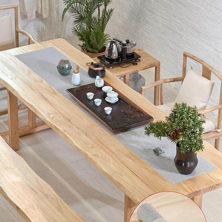 新中式客厅全实木泡茶桌椅组合 会客办公泡茶台 家用待客泡茶桌