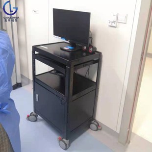 PB97-E移动电脑推车显示器座架臂架机房工作台运维推车调节设备车