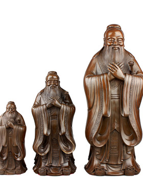 孔子铜像摆件孔夫子铜孔子像铜雕像家居装饰工艺礼品家居爆款摆件