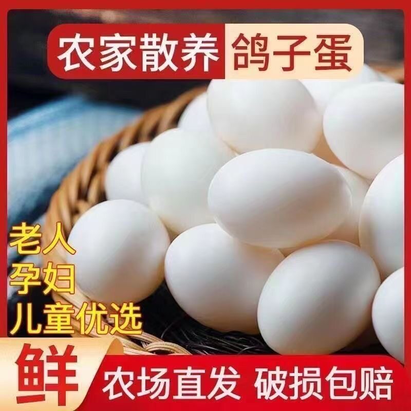 【顺丰包邮】正宗鸽子蛋农家新鲜原粮喂养孕妇美味营养整箱30枚