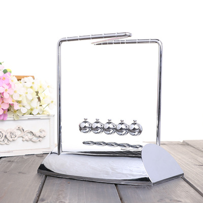 牛顿摆球混沌摆摆件永动机钢铁侠如意摆球仪碰碰球创意家居工艺品