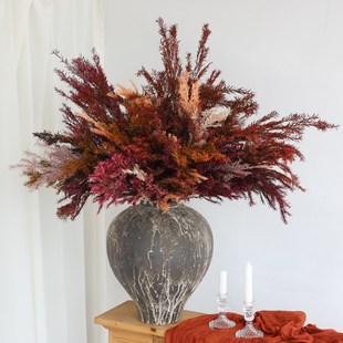 进口千层金永生花高级感真花干花花束客厅摆设树枝装饰摆件干燥花