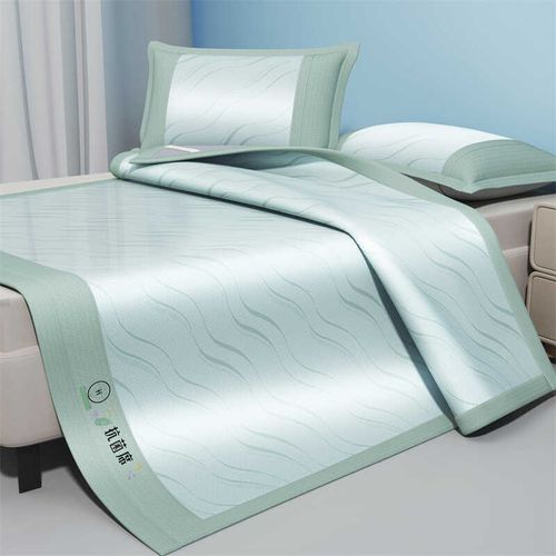 冰丝席三件套新款升级凉感可折叠空调席单人二件防滑夏凉席可机洗