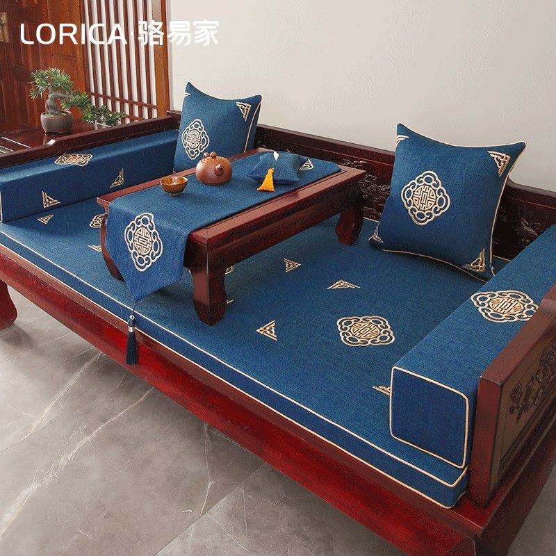 骆易家中式红木沙发垫罗汉床沙发垫子高端坐垫定制带靠背四季通用,居家布艺,沙发垫,淘宝优惠券,粉丝福利购,淘宝优惠卷