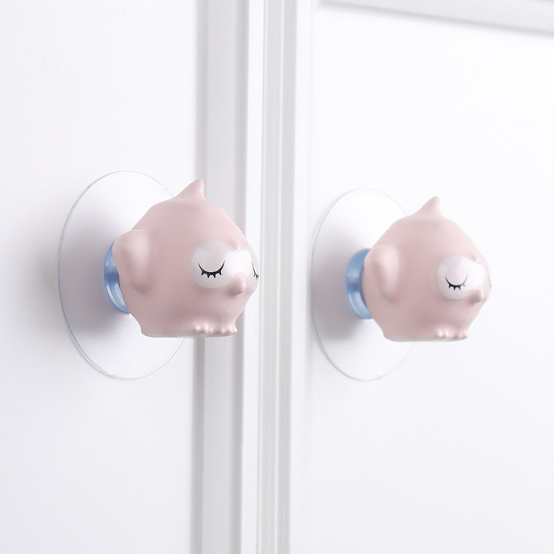 可爱小鸟免打孔儿童房柜门拉手无痕粘贴衣柜橱柜抽屉陶瓷免钉把手,基础建材,小拉手,淘宝优惠券,粉丝福利购,淘宝优惠卷