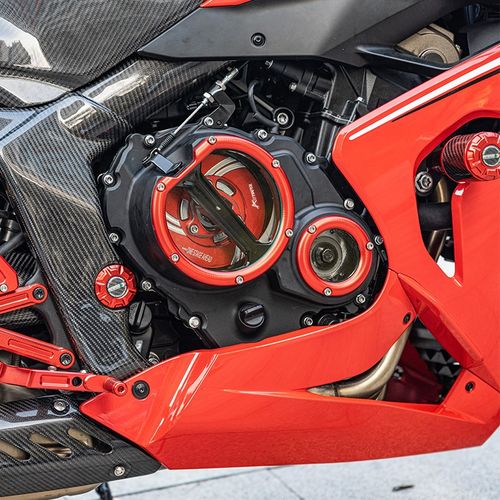 适用赛800 赛600RS透明离合盖改装件