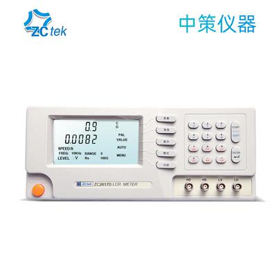 常州ZCtek中策ZC2617D电容测试仪 频率100KHz ZC2618D电感测试仪