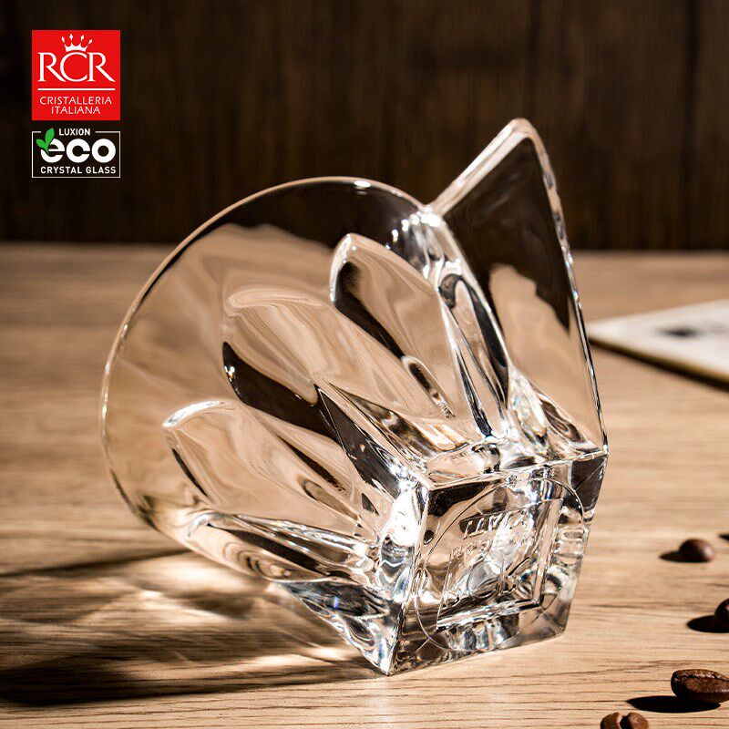 意大利RCR意式咖啡杯玻璃复古浓缩咖啡杯套装带把手玻璃杯泡茶杯