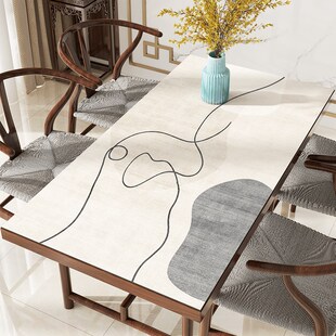 抽象茶几垫子防水防烫防油茶桌桌垫免洗桌布台布垫硅胶可裁剪餐垫