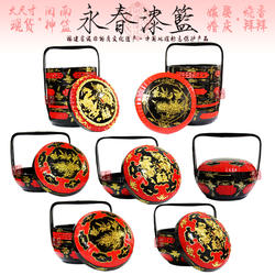 传漆艺述永春漆篮闽南神篮嫁娶婚庆民间手工竹编大漆拜拜烧香篮子