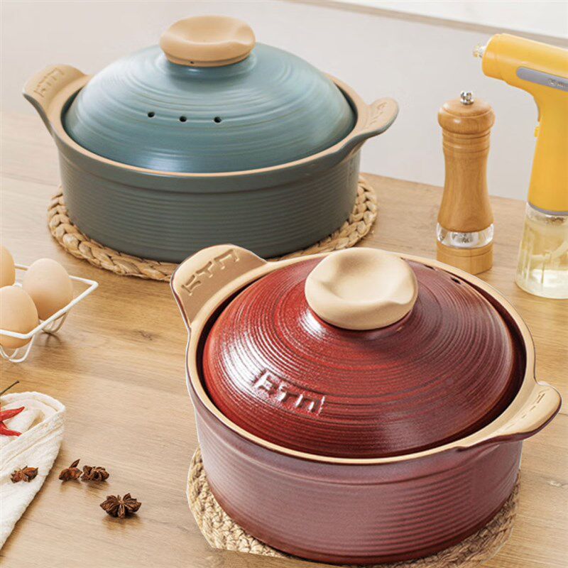 自然厨陶瓷锅砂锅炖锅陶瓷煲汤明火汤锅家用耐高温电磁炉专用品宴