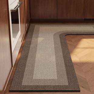 L形厨房专用地垫2025新款防滑防油吸水垫家用脚垫拐角地毯免打理