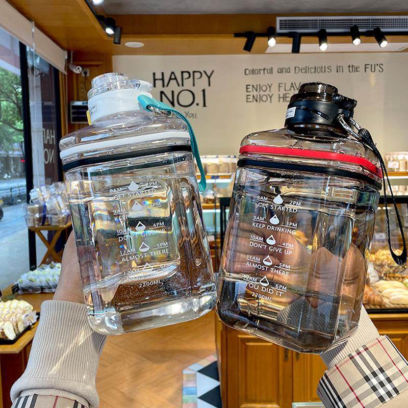 △大容量运动水杯男生健身水壶2000ml夏季吨桶吨便携耐高温顿顿水