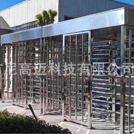 别墅区防尾随全高转闸双门转闸机工地小区人脸识别刷卡单相旋转門